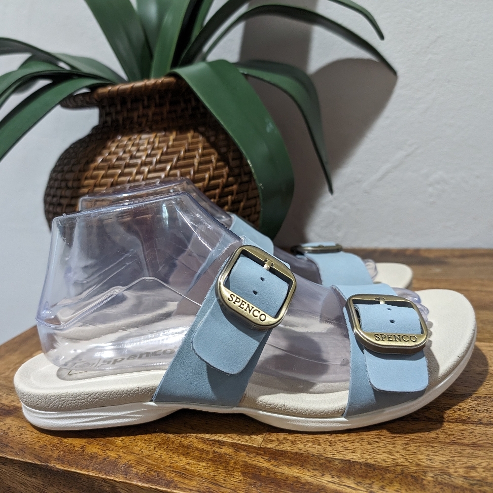 Spenco Crista Slide Seasonal‎ blue size 8b